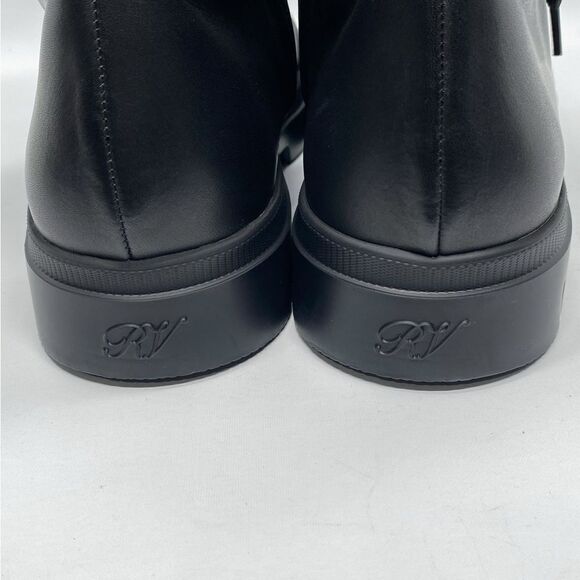 Roger Vivier Walkyviv Calfskin Crystal-Buckle Mid Boots size 41.5 - Picture 9 of 15
